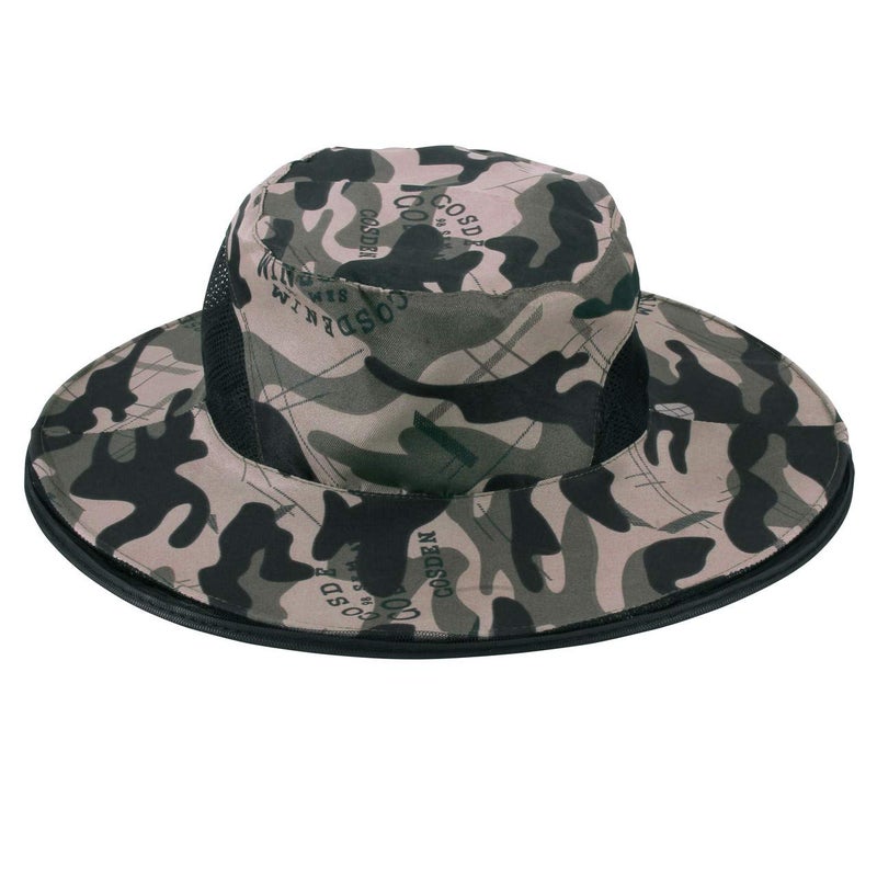 CozyCabin Mosquito Head Net Hat with Hidden Mesh, Outdoor Fishing Hat Sun Hat for Outdoor Lover Men or Women (Gray Camouflage) - Image 2